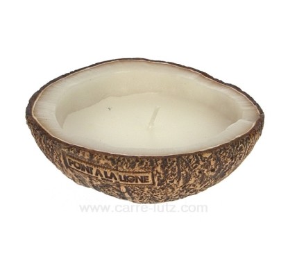 CL31000091  Bougie parfumée Demie noix de coco Point à la ligne 13,00 €