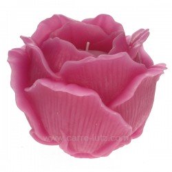 Photophore rose pivoine parfumée diamètre 17 cm Point à la ligne