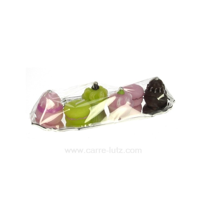 CL31000116  Plateau 6 bougies mignardises Point à la ligne 16,00 €