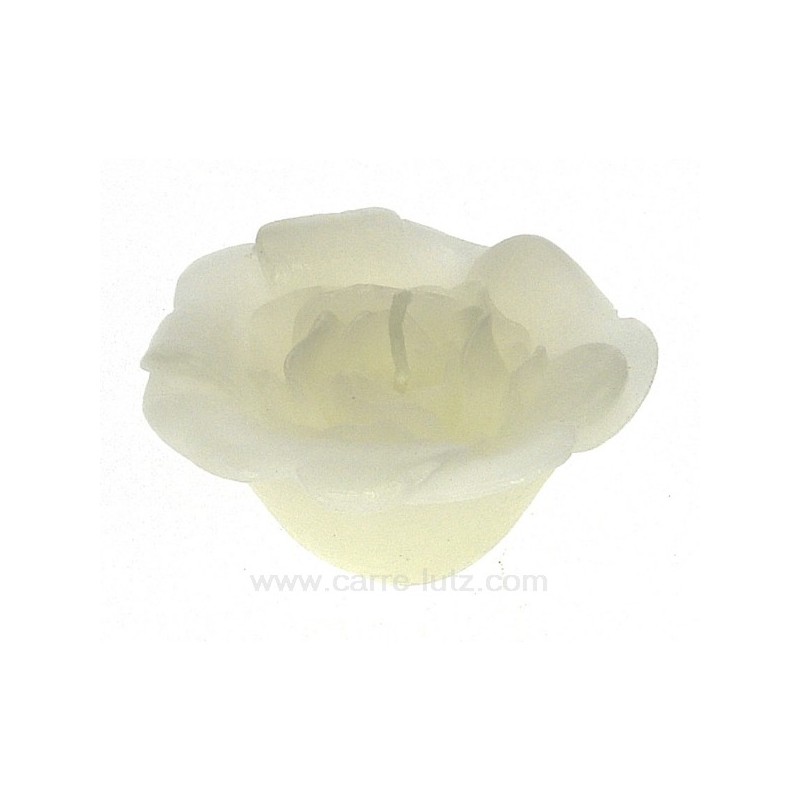CL31000123  Bougie Rose flottante blanche Point à la ligne 5,00 €