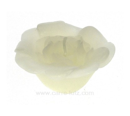CL31000123  Bougie Rose flottante blanche Point à la ligne 5,00 €