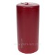Bougie pilier rouge glacé hauteur 15 cm Point à la ligne, reference CL31000130