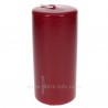 Bougie pilier rouge glacé hauteur 15 cm Point à la ligne, reference CL31000130