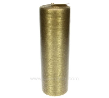 CL31000132  Bougie pilier soie or hauteur 25 cm Point à la ligne 18,00 €