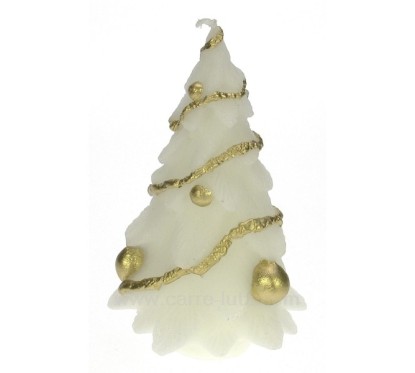 CL31000159  Bougie Sapin de noel hauteur 16,5 cm Point à la ligne 12,00 €