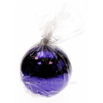 CL31000182  Bougie Boule gloss aubergine diamètre 12 cm Point à la ligne 37,50 €