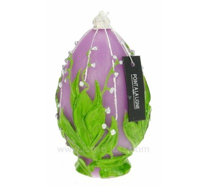 CL31000195 Bougie Oeuf bijoux de fleur Point à la ligne 13,50 €