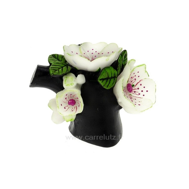 Bougie Branche de cerisier largeur 15 cm blanc Point à la ligne