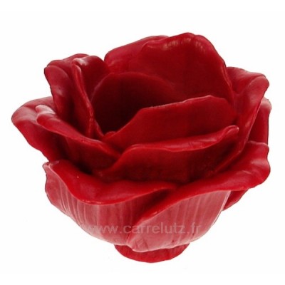 CL31000209  Bougie Rose rouge rechargeable diamètre 14 cm Point à la ligne 20,00 €