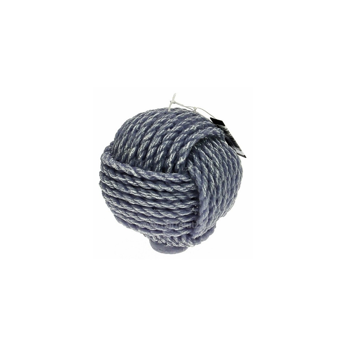 CL31000214  Bougie Boule de cordage gris diamètre 13 cm Point à la ligne 18,00 €
