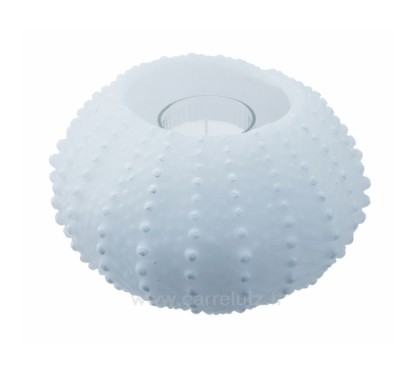 CL31000216  Bougie photophore rechargeable Oursin blanc Point à la ligne 80,00 €