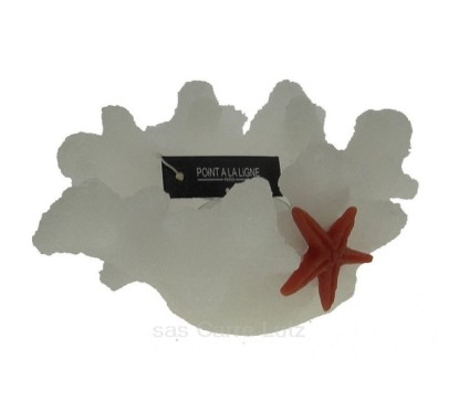 CL31000230  Bougie porte lumignon Buisson de corail Point à la ligne 20,00 €