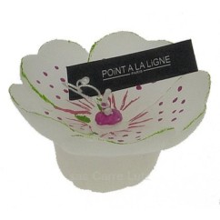 CL31000232  Bougie Fleur de cerisier blanc flottante Point à la ligne 5,50 €