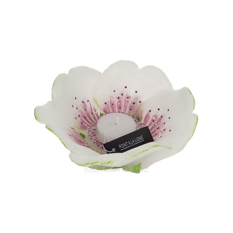 Fleur de cerisier blanche petit modéle rechargeable Point à la ligne