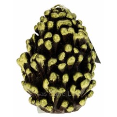 CL31000248 Bougie pomme de pin noir Point à la ligne 12,00 €