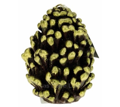 CL31000248  Bougie pomme de pin noir Point à la ligne 12,00 €