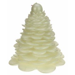 CL31000250  Bougie sapin fleur de nacre blanc Point à la ligne 69,00 €