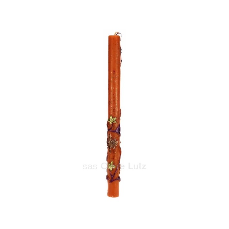 CL31000253  Bougie bollywood orange Point à la ligne 9,50 €