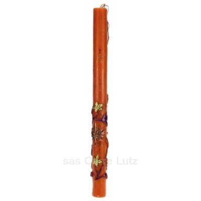 CL31000253  Bougie bollywood orange Point à la ligne 9,50 €