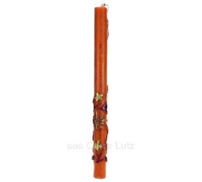 CL31000253  Bougie bollywood orange Point à la ligne 9,50 €