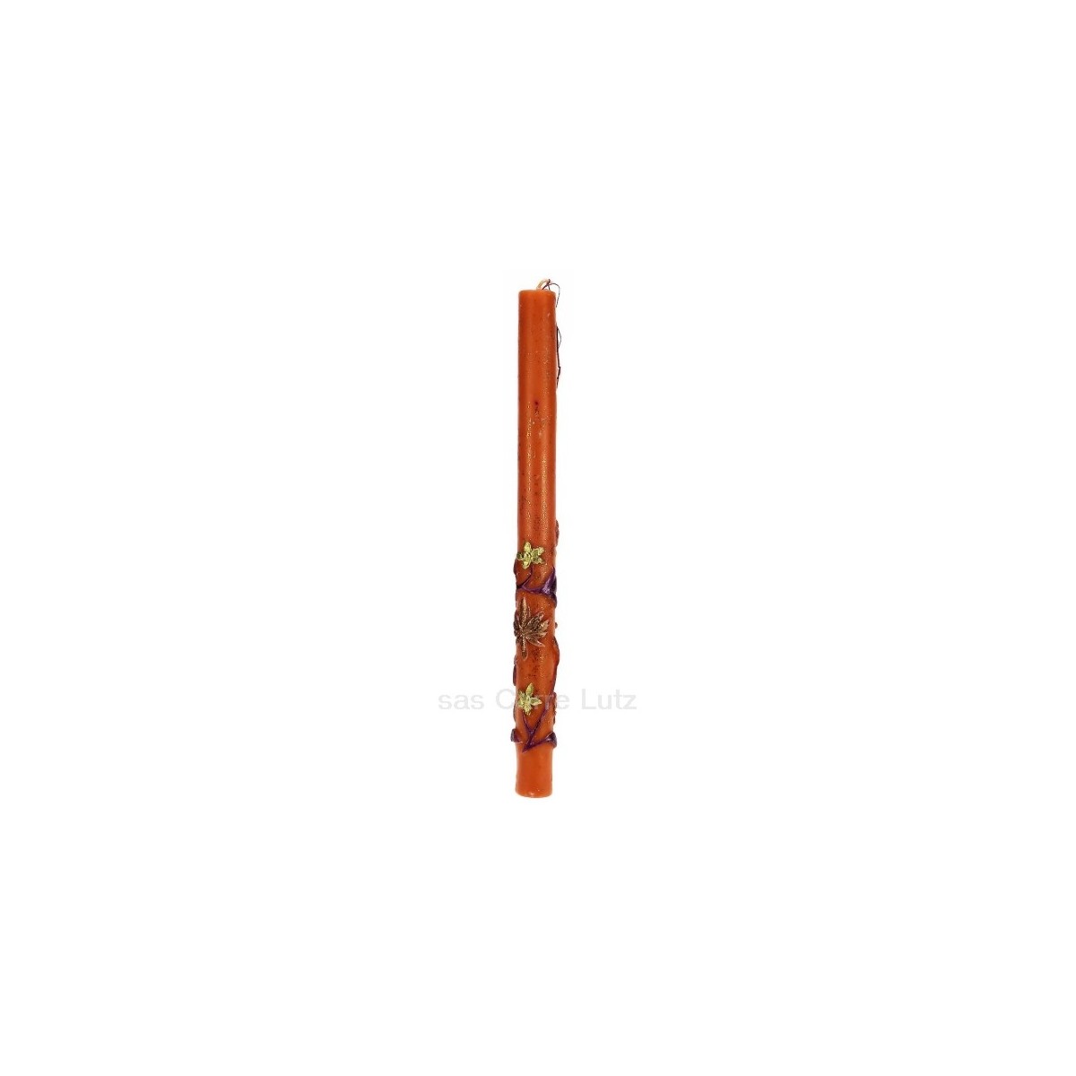 CL31000253  Bougie bollywood orange Point à la ligne 9,50 €