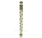 CL31000259  Bougie paquet cadeau blanc Point à la ligne 9,50 €