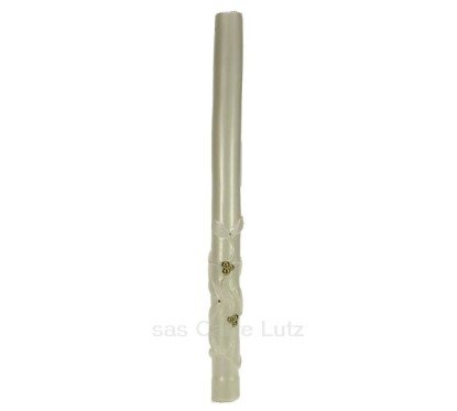 CL31000273  Bougie classique diamétre 3 cm gui nacre Point à la ligne 9,50 €