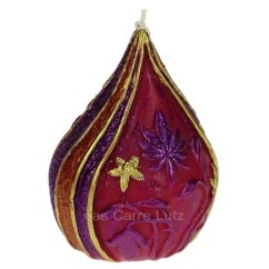 CL31000276  Bougie dome Bollywood violet Petit Modèle diamètre 8 cm Point à la ligne 18,00 €