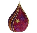 CL31000276  Bougie dome Bollywood violet Petit Modèle diamètre 8 cm Point à la ligne 18,00 €