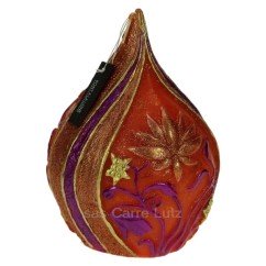 CL31000277  Bougie dome Bollywood orange Moyen Modèle diamètre 13 cm Point à la ligne 42,00 €