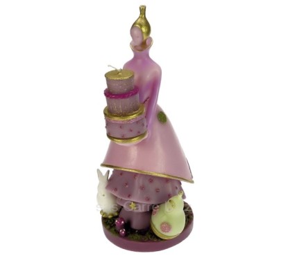 CL31000282  Bougie La Princesse diamètre 15 cm Point à la ligne 75,00 €