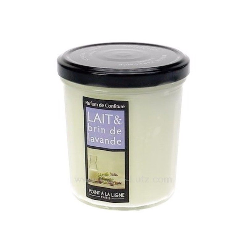 CL31000291  Bougie pot de confiture parfumée lait brin de lavande Point à la ligne 19,00 €