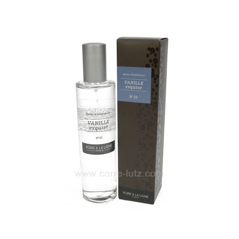 CL31001005 Spray d ambiance vanille exquise Point à la ligne 15,00 € CL31001005 Spray d ambiance vanille exquise Point à la ligne 15,00 €
