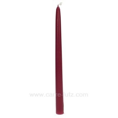 CL31002001  Bougie flambeau rouge carmin Point à la ligne 2,20 €