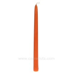 CL31002002  Bougie flambeau orange Point à la ligne 2,20 €