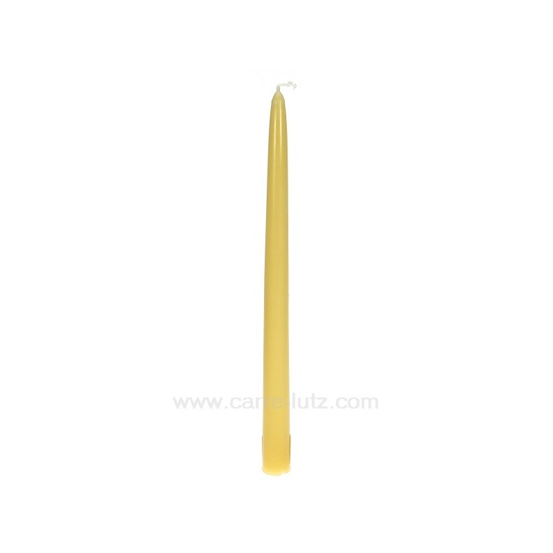 CL31002003  Bougie flambeau beige Point à la ligne 2,20 €