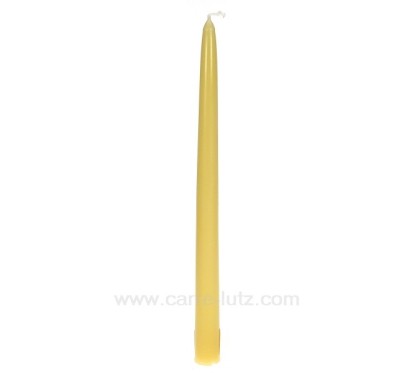 CL31002003  Bougie flambeau beige Point à la ligne 2,20 €