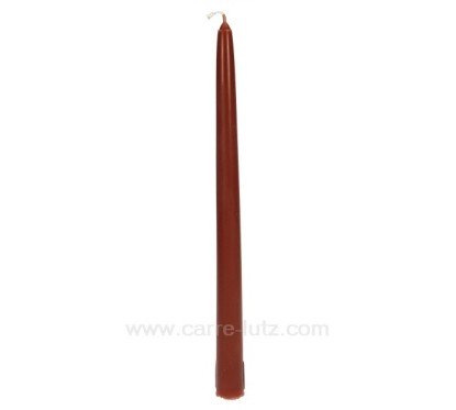 CL31002005  Bougie flambeau biscuit Point à la ligne 2,20 €