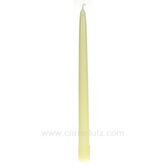 CL31002007  Bougie flambeau ivoire Point à la ligne 2,20 €