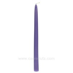 CL31002013  Bougie flambeau violet Point à la ligne 2,20 €