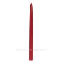 Bougie flambeau rouge Point à la ligne, reference CL31002016