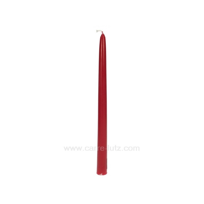 Bougie flambeau rouge Point à la ligne, reference CL31002016