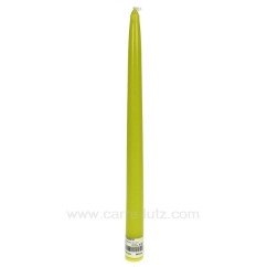 CL31002019  Bougie flambeau vert anis Point à la ligne 2,20 €