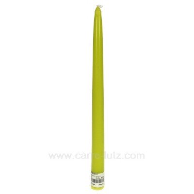 CL31002019  Bougie flambeau vert anis Point à la ligne 2,20 €