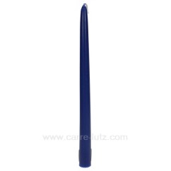 CL31002021  Bougie flambeau bleu outremer Point à la ligne 2,20 €