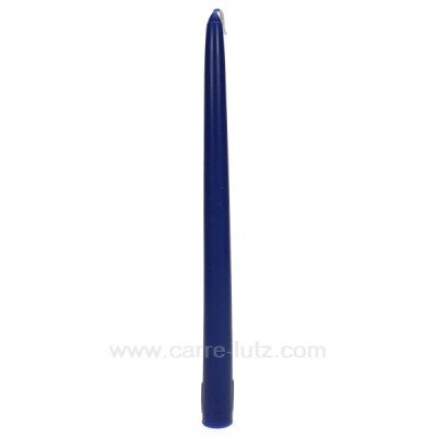 CL31002021  Bougie flambeau bleu outremer Point à la ligne 2,20 €