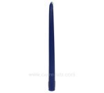 CL31002021  Bougie flambeau bleu outremer Point à la ligne 2,20 €