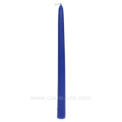 CL31002022  Bougie flambeau bleu cobalt Point à la ligne 2,20 €