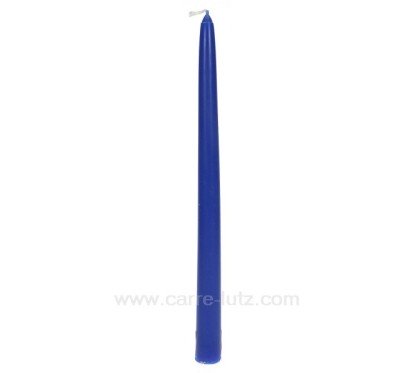 CL31002022  Bougie flambeau bleu cobalt Point à la ligne 2,20 €
