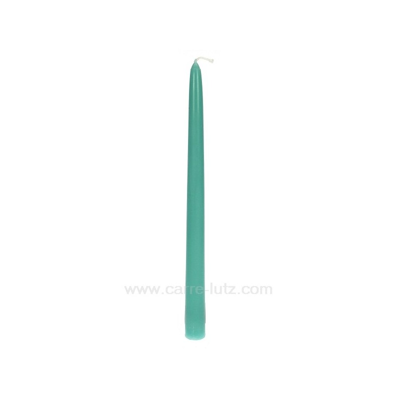 CL31002023  Bougie flambeau bleu turquoise Point à la ligne 2,20 €